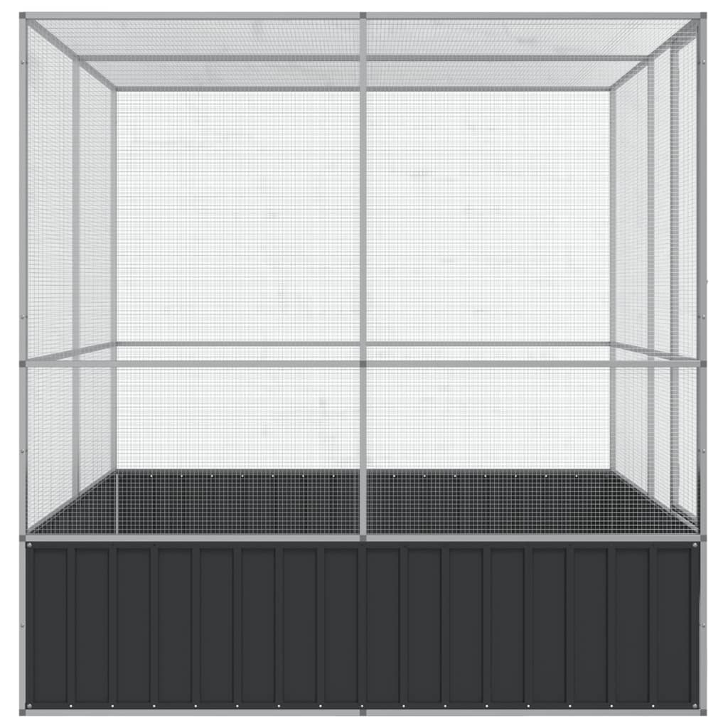 NNEVL Aviary Silver 211x207x212 cm Steel-4