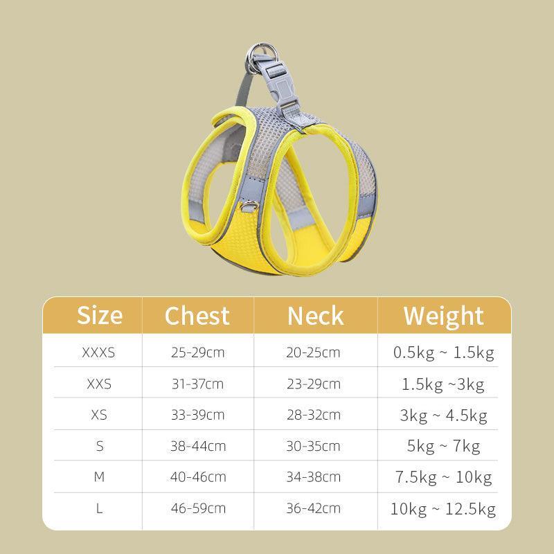 Break-Free Cat Traction Harness Set With Breathable Mesh Chest Strap-1